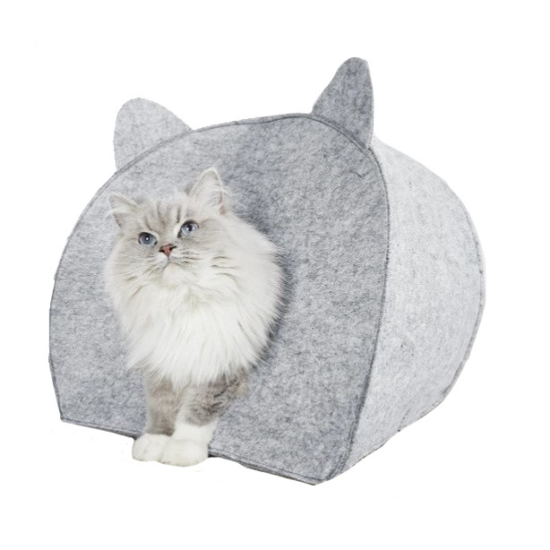 لانه پارچه‌ای گربه زوفاری با طراحی نرم و تاشو